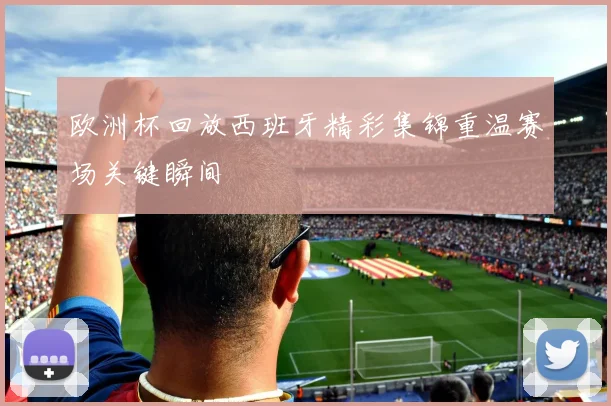欧洲杯回放西班牙精彩集锦重温赛场关键瞬间